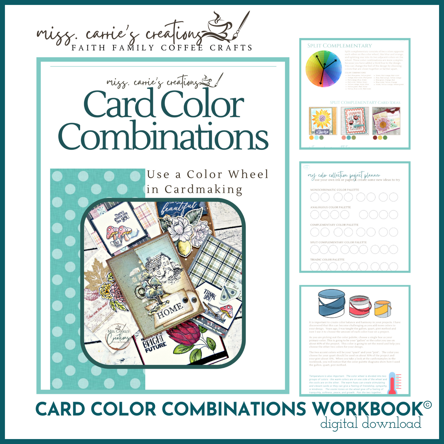 Card Color Combinations Workbook