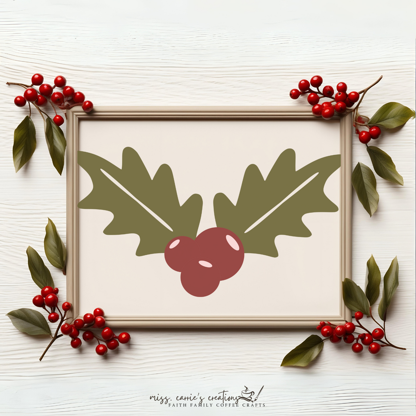Holly & Berries Cut File