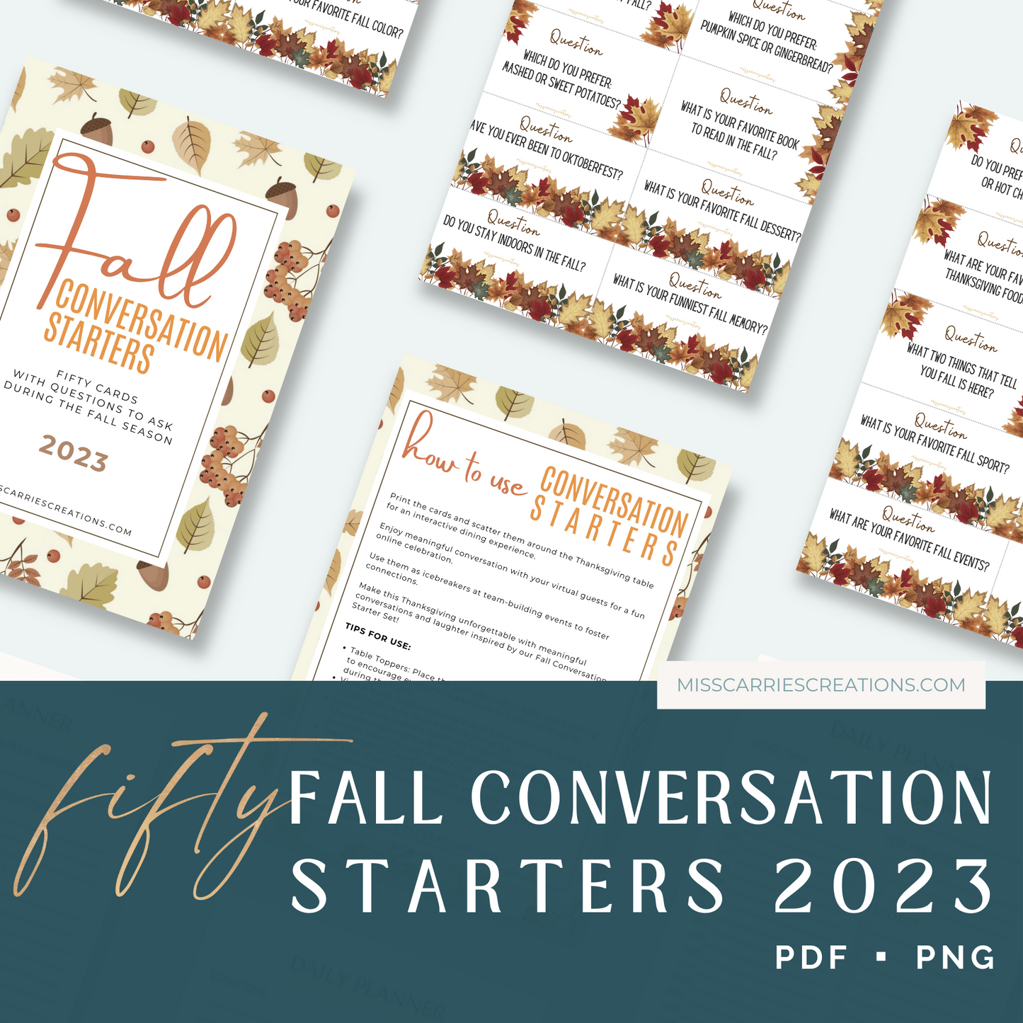 50 Fall Conversation Starters 2023